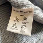 Brandy Melville  Shrug Top Y2K Baby Blue Ribbed Long Sleeves Button Up One Size Photo 4