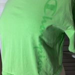 Champion  Cotton Cropped Short Sleeve Tee - Lime Green Large Photo 6