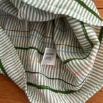 Roller Rabbit NWOT  Murello Ada green stripe button down blouse cotton India Photo 6