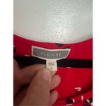 Pleione Red Floral Short Sleeve Blouse Woman’s Size Small Photo 5