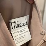 Thread Velvet Maxi Dress With Shirred Bodice and Front Slit Size 14 Gray Photo 6