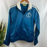 Juicy Couture  Blue Y2K Zip Up Sport Athletic Athleisure Track Jacket L NEW Photo 1