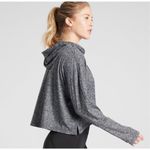 Athleta  Uptempo gray heathered XS Athleisure crop sweatshirt Photo 3