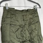 L'Agence L’Agence Green Satin Cargo Pants Size 0 Photo 2