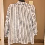 Cato Linen Blend Striped Blazer blue white Medium Photo 1