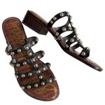 Sam Edelman Like New Leather
Studded Juniper Sandals Black Gold Size 10 Photo 0