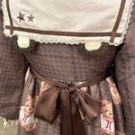 Alice Girl coquette brown teddy bear Lolita Peter Pan collar dress Photo 5