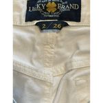 Lucky Brand Abbey Bermuda Denim Jean Shorts Womens 2/26 White distressed Stretch Photo 5