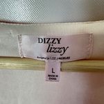 Dizzy Lizzy Dress Womens Large Peasant Chiffon Coral Tie Dye Short Puff … Pink Photo 3