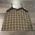 Allison Joy NWT Evereve  Plaid Lace Cami Sz M Photo 6