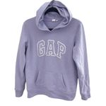 Gap Women's S Purple Lavender Spell Out Embroidered Hoodie Sweatshirt Photo 0