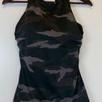 Athleta  Black and Gray Camouflage Tank Top Photo 0