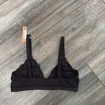 SKIMS  Black Triangle Bralette M NEW Photo 7