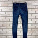 AG Adriano Goldschmied Ag The Farrah High Rise Skinny Ankle Raw Hem Side Split Jeans Size 26 Photo 6
