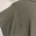 LIE IN OLIVE FIELDS STRIPED OVERSIZE KNIT CAPE SWEATER White Size L Photo 11