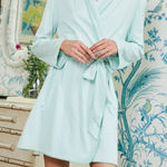 LAKE Pima Short Robe in Parisian Green Small Photo 0