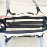 Kate Spade New Black & Cream Stevie Jubilee Stripe Canvas Hobo Bag Purse Photo 10