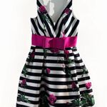 Mac Duggal After Five 30329C Fuchsia Black Bow Fit & Flare Mini Dress 6 $218 Photo 6