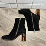 AllSaints Black Suede Roka Block Heel Ankle Boots Women's Size EU37 US 7 Photo 3