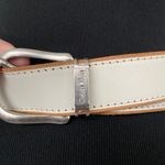 Calvin Klein Jeans women XL genuine leather white belt Photo 1