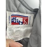 Vtg JC Killy Bib Overalls Women 10 Gray Ski Insolated Quilted Snow Suspenders Photo 3