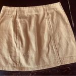 Mustard Mini Zip Front Pencil Skirt Tan Size M Photo 1