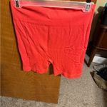 Loft  reddish orange light weight biker type shorts Photo 1