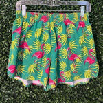 B. O. A. Half Split Trainer Running Shorts in Flamingo Green Size Large Photo 0