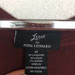 Nina Leonard  Maroon Midi Dress Size M Photo 3