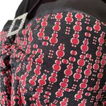 Trixxi Three Pink Hearts Y2K Black Red Polka Dot Glitter Grunge Rock Halter Top Photo 2