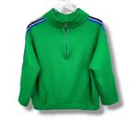 IC Collection sweatshirt letter texture special tape mock neck Kelly green S Photo 4