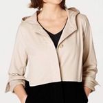 Women’s J. Jill Two Tone Hooded Jacket Sz S Tan and Black Color Block Photo 0