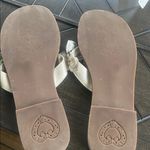 Brighton Ivory Shimmer Oak style embellished sandals size 9.5 M coastal chic Photo 5