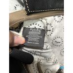 Myra Hair On Black/White Leather Turquoise/Rose Gold Hand Tooled Shoulder Bag Black Photo 13