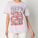 NEW WORLD Medium Kiss Lips Oversized Crew Neck‎ Short Sleeve Graphic T Photo 0