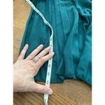 ASOS   Long Sleeve Pleated Dress - Teal Photo 3