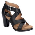 Sofft Canita Black Leather Sandal, Sz 6 Photo 0