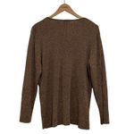 White Stag Vintage Women's Brown Marled V-Neck Long Sleeve Sweater Size 22W/24W Photo 1