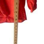 Christopher & Banks Y2k Red Orange Linen Feminine Babydoll Top Photo 8