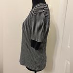 Ralph Lauren Polo  Size Large Black and White Striped knit Top half sleeves Photo 2
