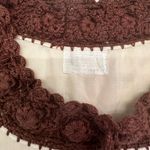 Vtg Boho Hippie Chic Women’s M Crocheted Festival Folk Blouse Top Sheer Retro Size M Photo 5