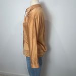 Vintage 70s Button Up Shirt Top Orange Photo 5