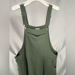 Xhilaration Womens Romper Pants Jumpsuit Wide Legs Overalls Green Casual Work XL Photo 3