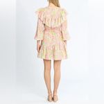 ALÉMAIS Marta Linen Ruffle Mini Dress, Size AUS 4 New w/Tag Pink Photo 9