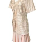Vintage DEBORAH BOHANDY Evening Elite Pink Metallic Skirt and Jacket Suit Sz 8 Photo 5