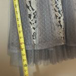 Ryu  Women’s Grey Cream Lace & Tulle Mini dresses sz Small Photo 7
