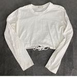 Cotton On White Long Sleeve Cropped Top Photo 1