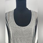 Eyeshadow woman's shirt with beaded design size 1X gray color Photo 2