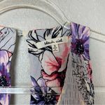 Bleuh Ciel  Blue Floral Midi Dress with Smocking on Chest Size S Photo 2