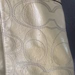 Coach Two tone  and white Op Art Patent Leather Kisslock Tote Photo 5
